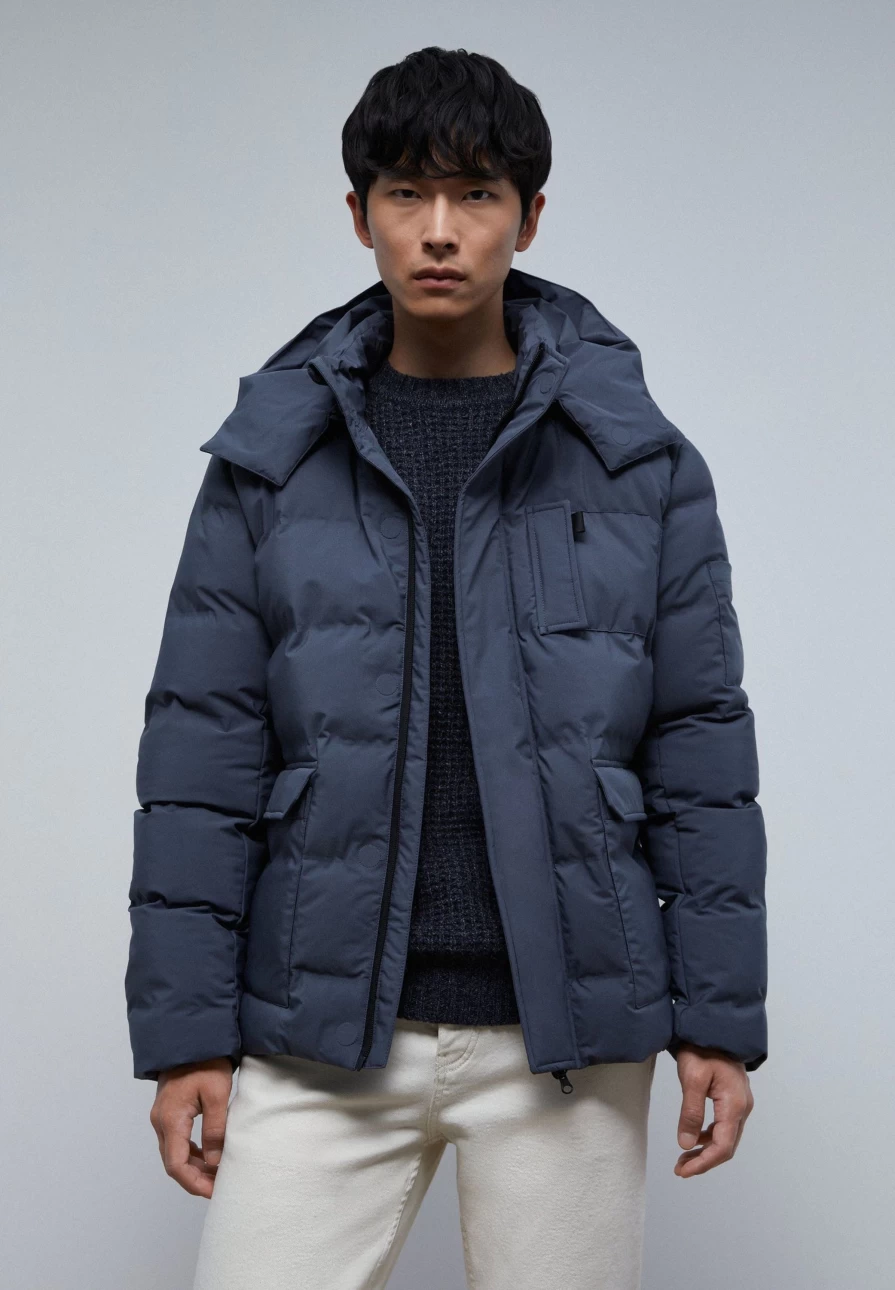 "ScalpersCompany Men's Waterproof Quilted Jacket – Stylish Winter Coat for Men"