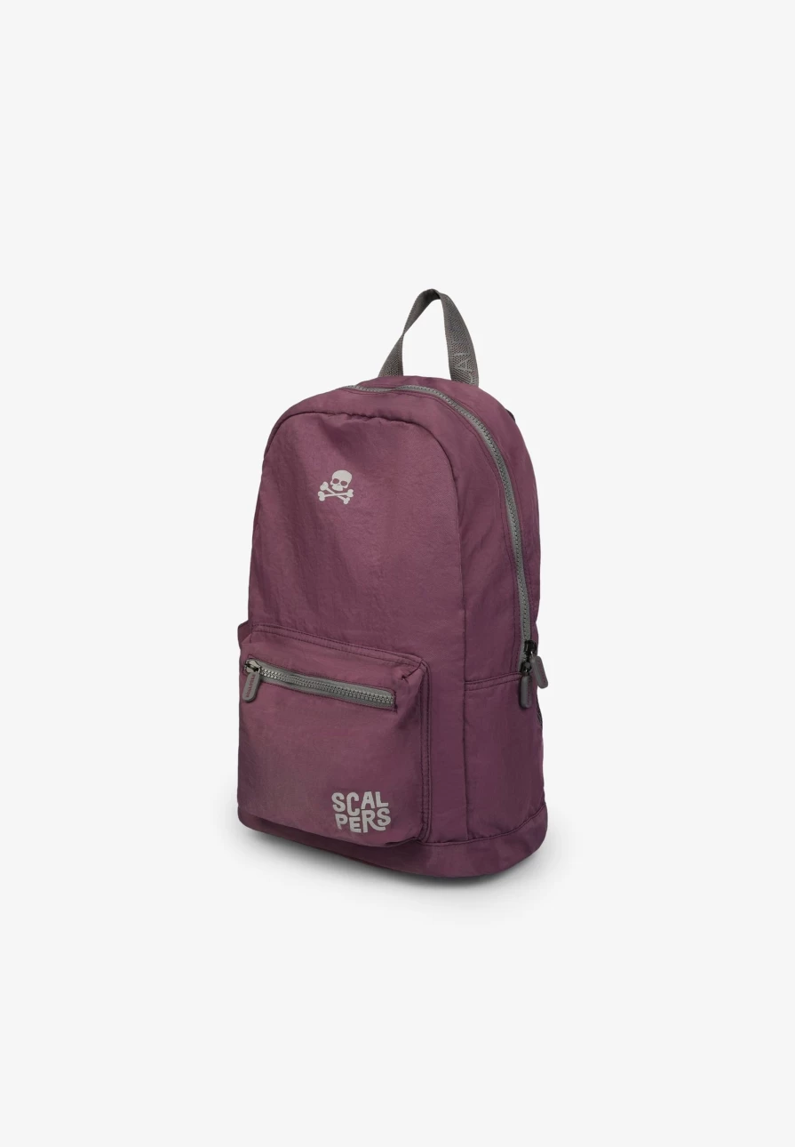 "ScalpersCompany Kids Mauve Skull Print Basic Backpack"