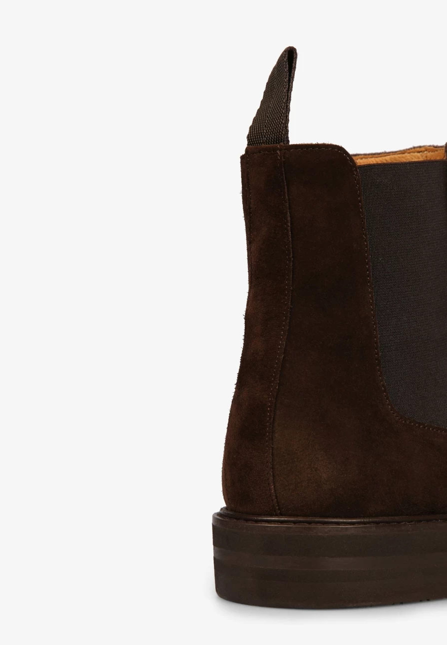 "ScalpersCompany Men's Brown Suede Chelsea Boots | Stylish & Comfortable"