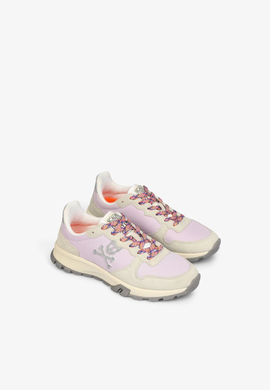 "ScalpersCompany Women's Skull Print Sneakers with Durable Track Sole for Stylish Comfort"