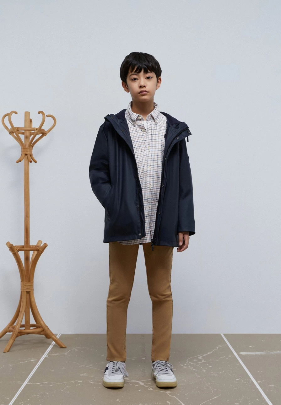 "Scalpers Company Kids' Skull Print Check Shirt for Boys and Girls"