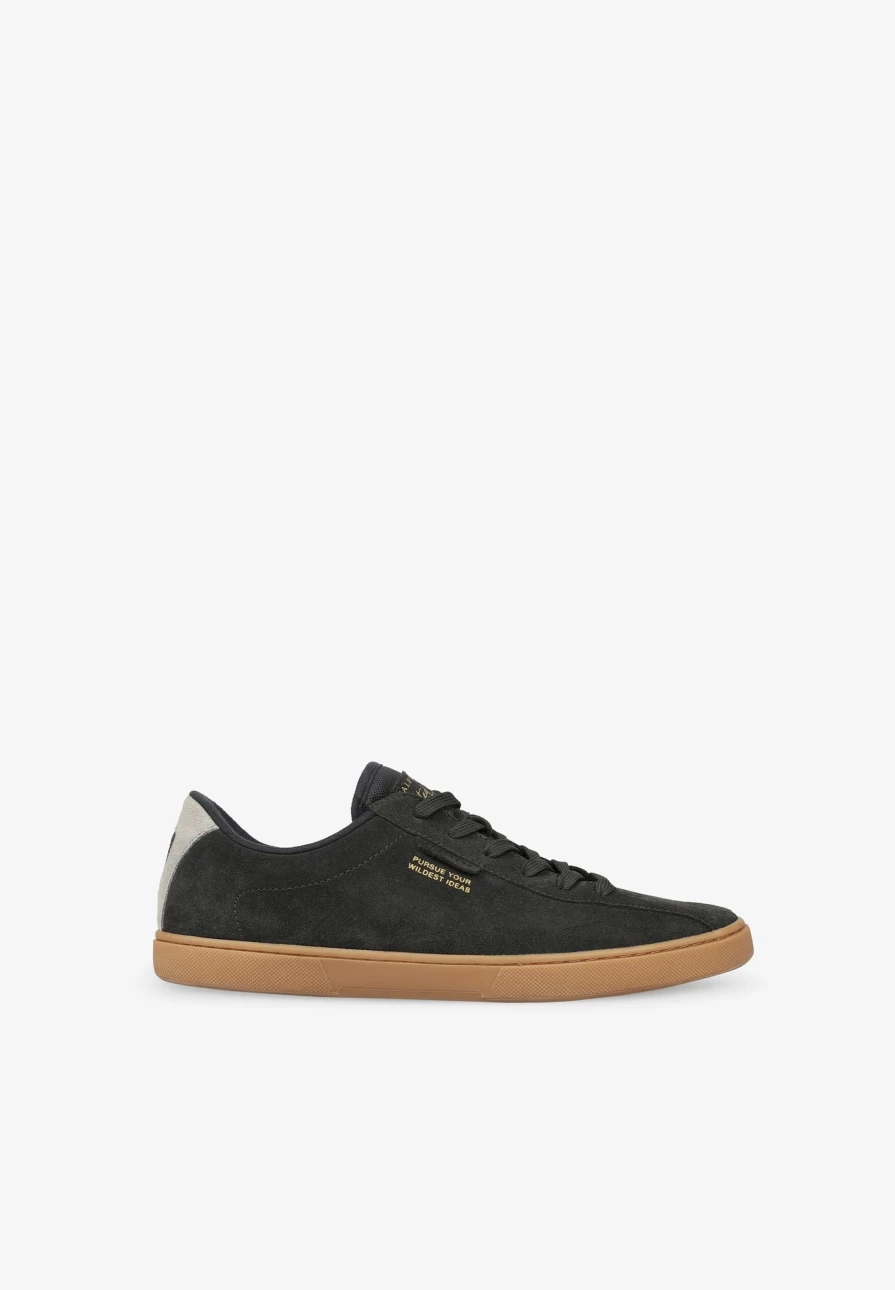 "ScalpersCompany Men's Low Top Suede Sneakers – Stylish Casual Shoes for Men"