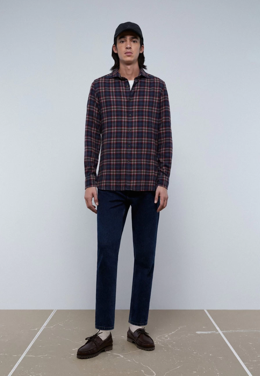 "ScalpersCompany Men's Tartan Slides SE Shirt - Stylish Plaid Design for Men"