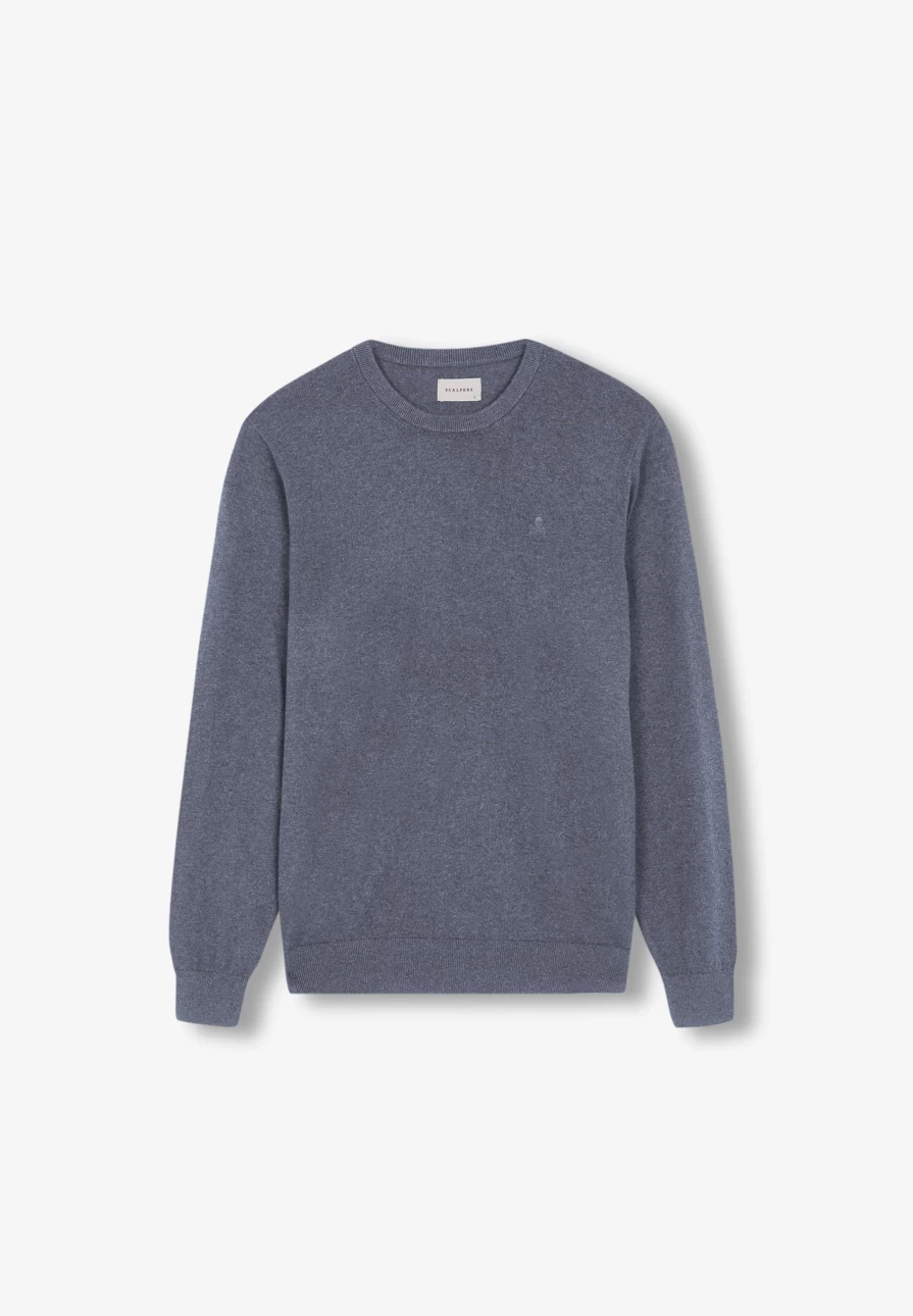 "ScalpersCompany Men's Basic Round Neck T-Shirt - Comfortable Cotton Crewneck Tee for Casual Wear"