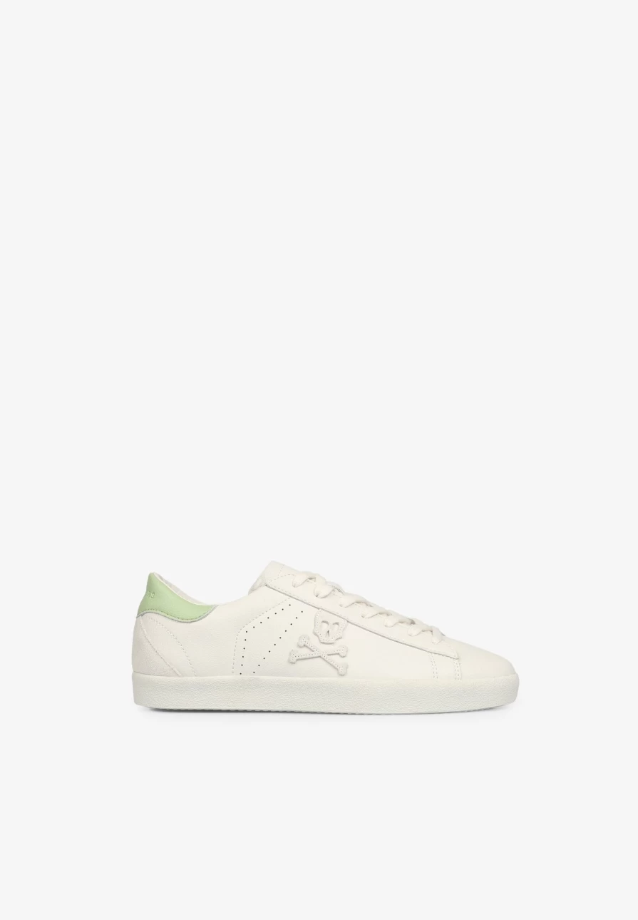 "ScalpersCompany Women's Low Top Sneakers with Stylish Heel Detail - Fashionable Casual Shoes"