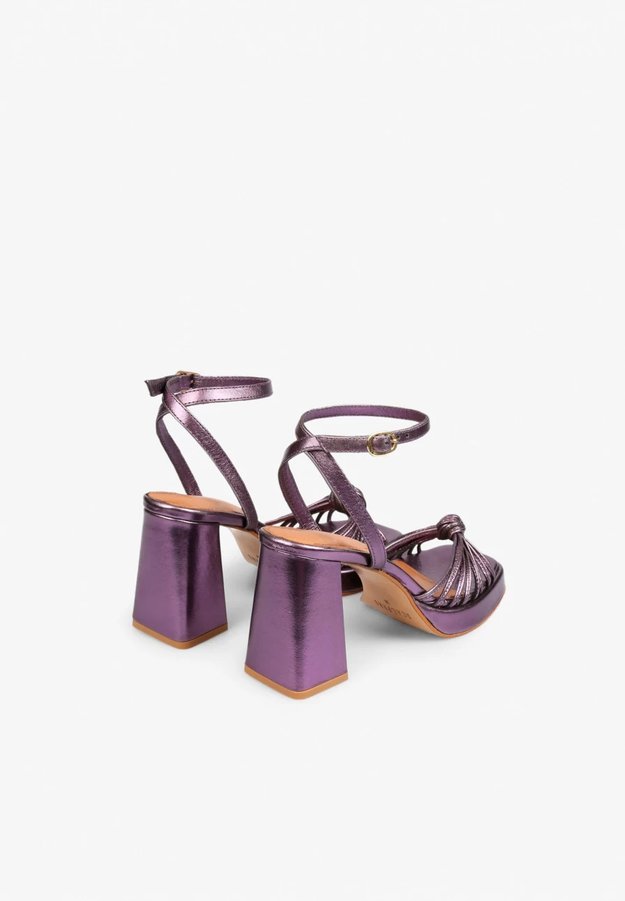 "ScalpersCompany Women's Metallic Burgundy Cool Sandals – Stylish & Comfortable"