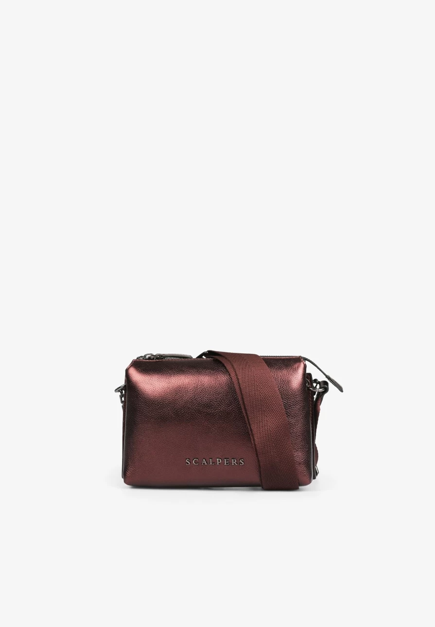 "ScalpersCompany Women's Metallic Mini Crossbody Bag - Stylish & Compact Purse for Everyday Use"