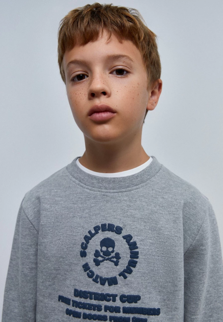 "Kids' Embroidered Sweatshirt | Premium Cotton Hoodie | ScalpersCompany Brand"